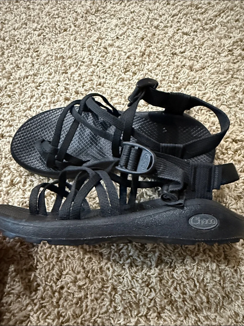 Chaco ZX/2 Dual Strap Classic Sandals Black Size 8